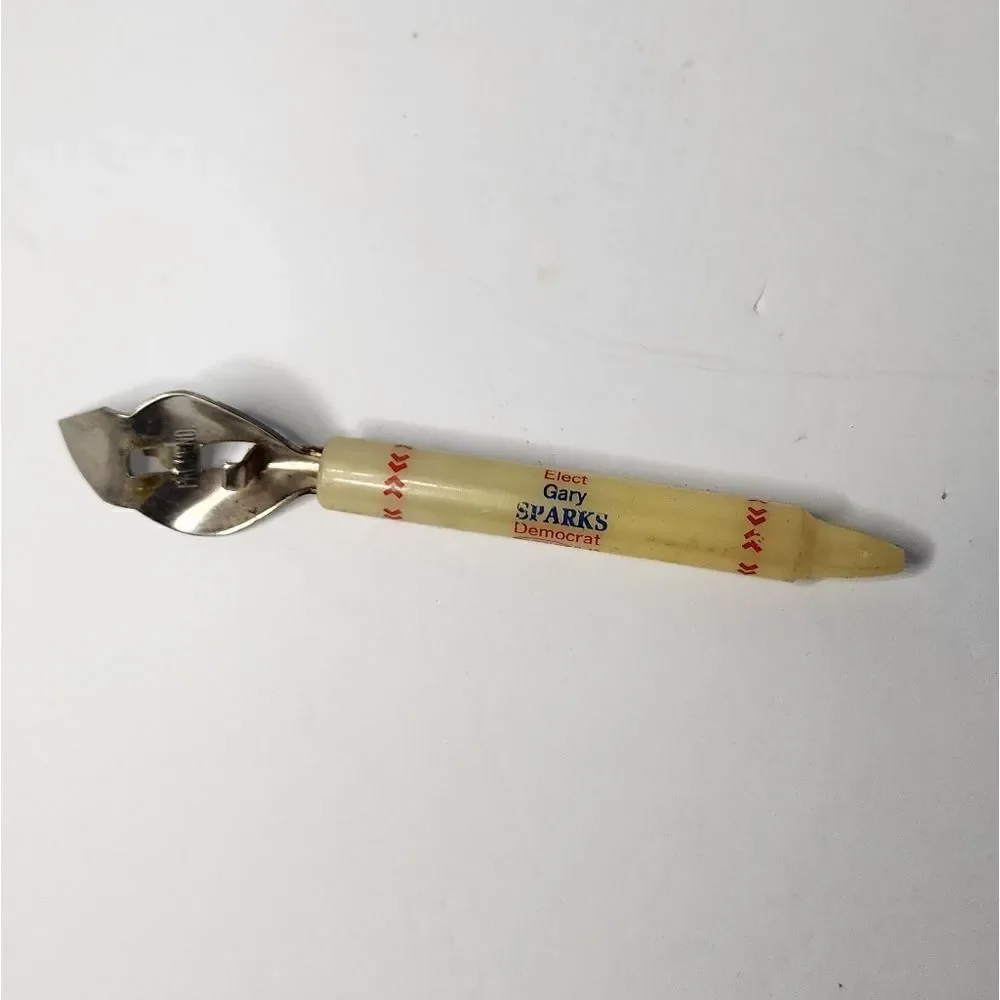 Vintage Bottle Opener Campaign Memorabilia Gary Sparks Democrat GCIU S-45